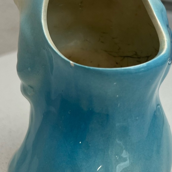 Vintage Persian Cat Kitten Planter MCM 1950s Mid-Century Modern Blue Bud Vase - Picture 13 of 16